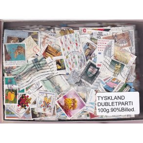 Tyskland Dubletparti 100g. 90% Billedmrker.