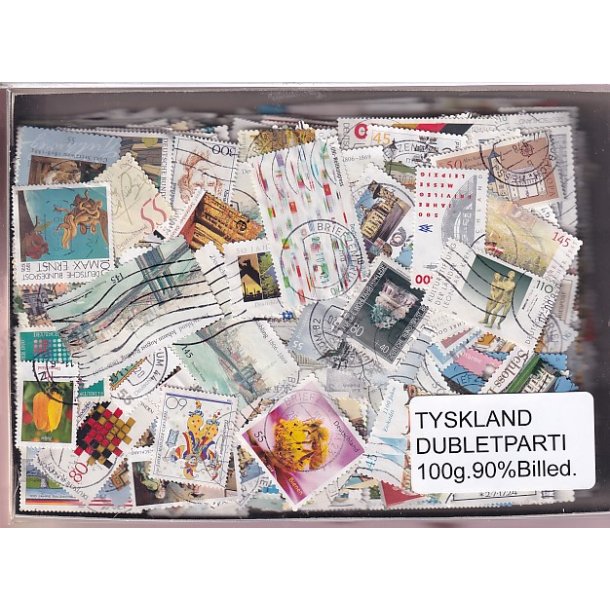 Tyskland Dubletparti 100g. 90% Billedmrker.