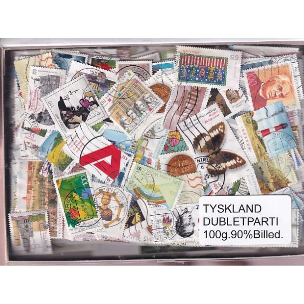 Tyskland Dubletparti 100g. 90% Billedmrker.