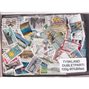 Tyskland Dubletparti 100g. 90% Billedmrker.