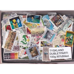 Tyskland Dubletparti 100g. 90% Billedmrker.