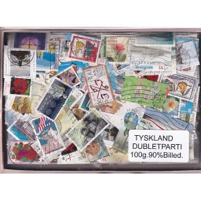 Tyskland Dubletparti 100g. 90% Billedmrker.