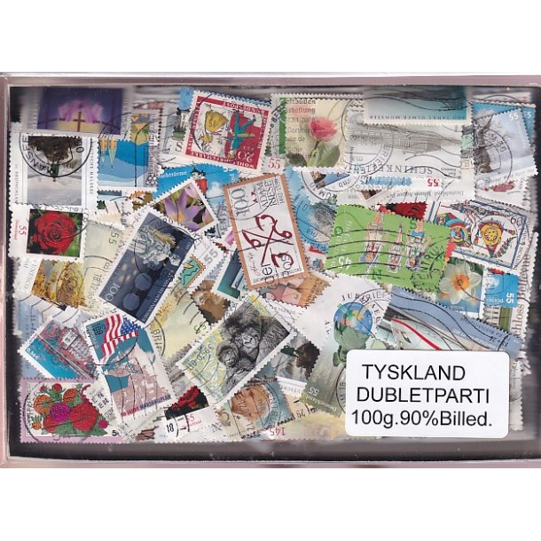 Tyskland Dubletparti 100g. 90% Billedmrker.