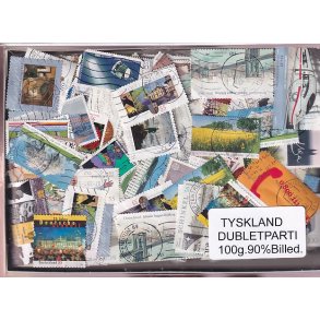 Tyskland Dubletparti 100g. 90% Billedmrker.