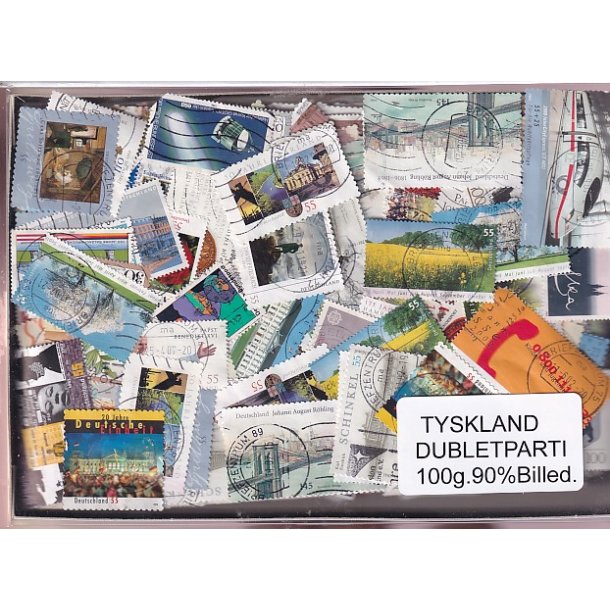 Tyskland Dubletparti 100g. 90% Billedmrker.