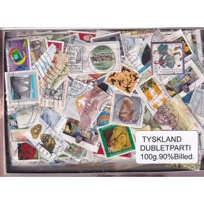 Tyskland Dubletparti 100g. 90% Billedmrker.