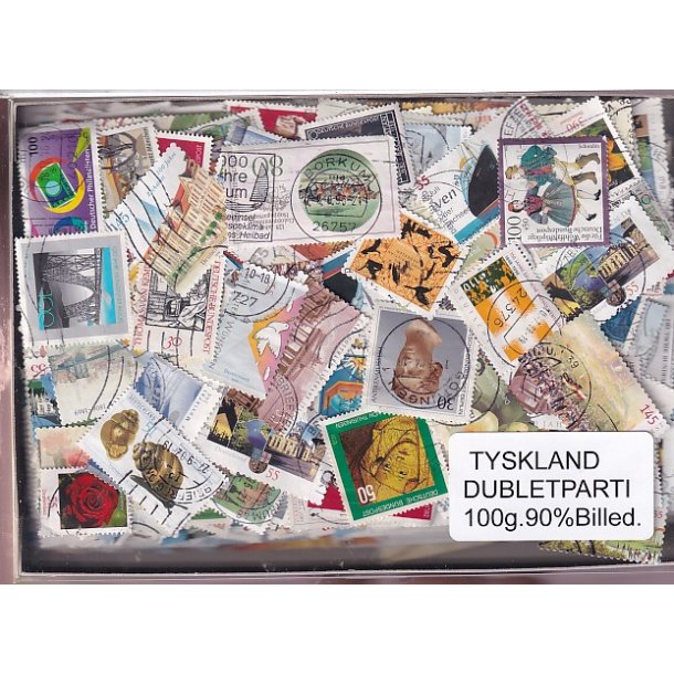 Tyskland Dubletparti 100g. 90% Billedmrker.