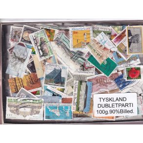 Tyskland Dubletparti 100g. 90% Billedmrker.