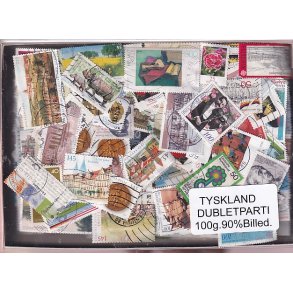 Tyskland Dubletparti 100g. 90% Billedmrker.