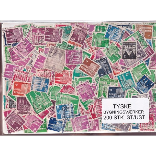 Tyske Bygningsvrker. 200 Stk. St/ust.