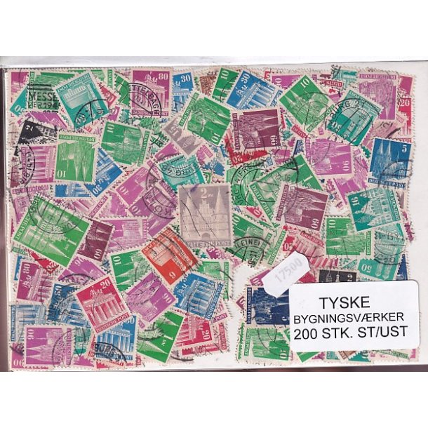 Tyske Bygningsvrker. 200 Stk. St/ust.