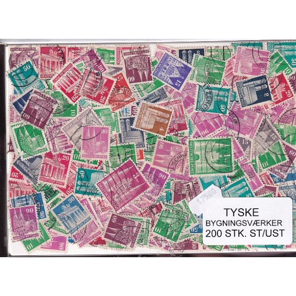 Tyske Bygningsvrker. 200 Stk. St/ust.