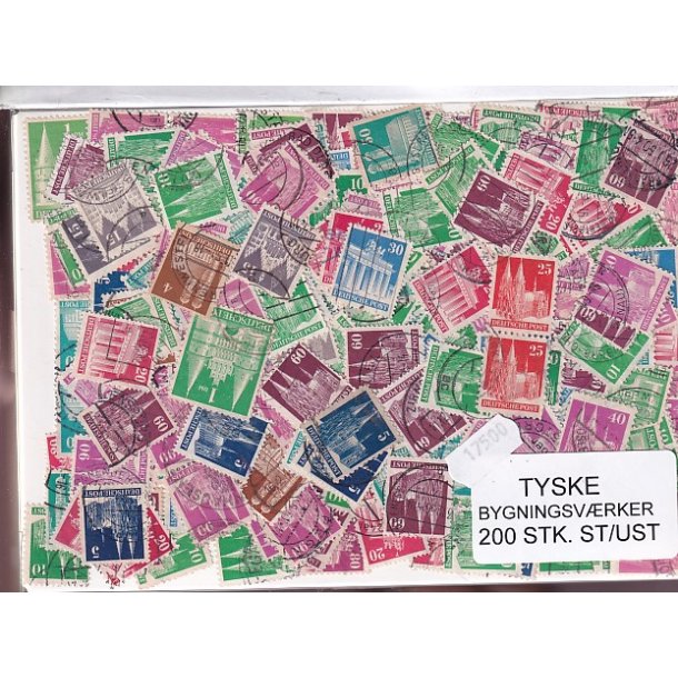 Tyske Bygningsvrker. 200 Stk. St/ust.