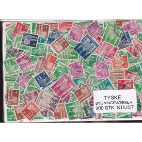 Tyske Bygningsvrker. 200 Stk. St/ust.