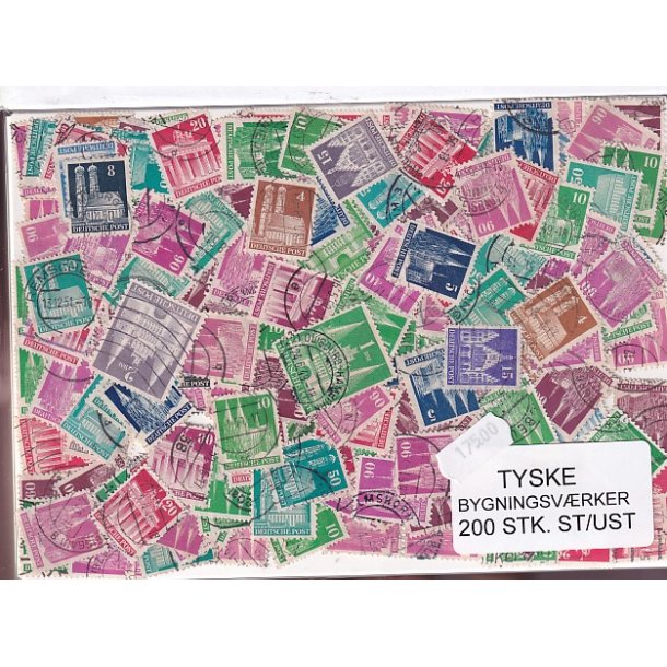 Tyske Bygningsvrker. 200 Stk. St/ust.