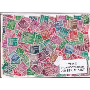 Tyske Bygningsvrker. 200 Stk. St/ust.