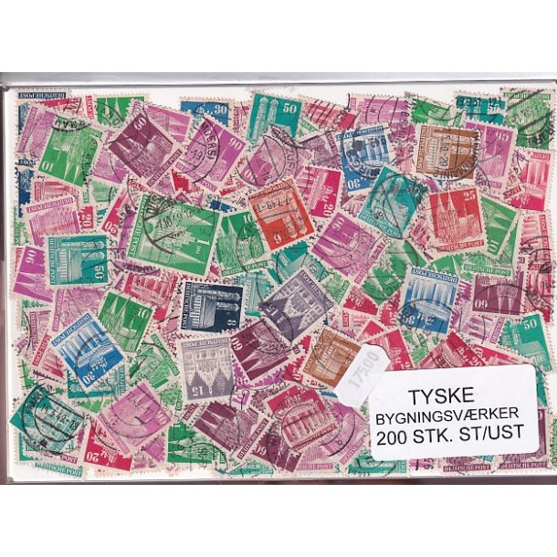 Tyske Bygningsvrker. 200 Stk. St/ust.