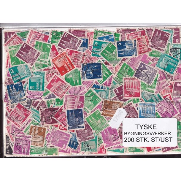 Tyske Bygningsvrker. 200 Stk. St/ust.