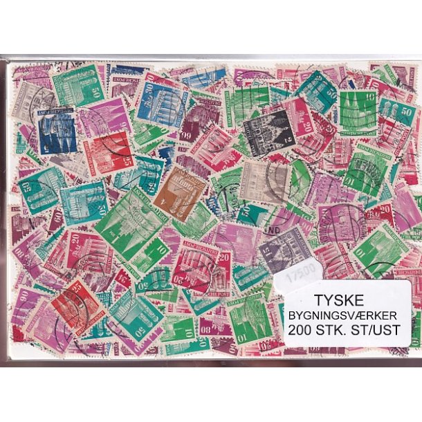 Tyske Bygningsvrker. 200 Stk. St/ust.