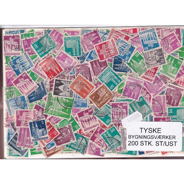 Tyske Bygningsvrker. 200 Stk. St/ust.