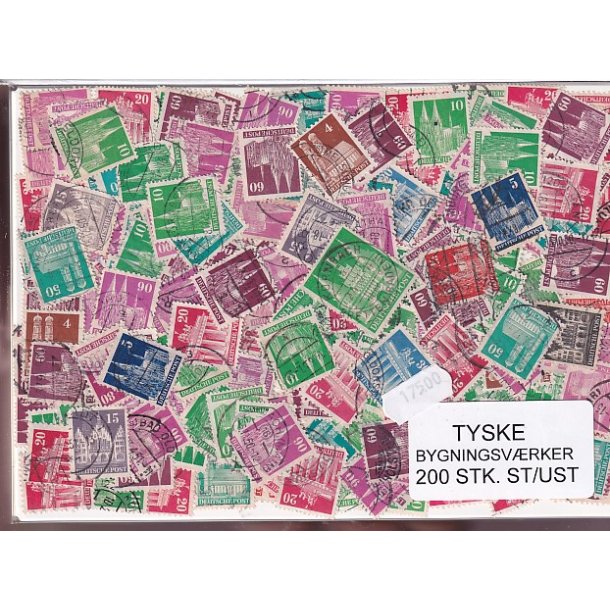 Tyske Bygningsvrker. 200 Stk. St/ust.