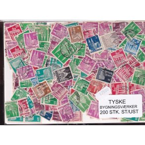 Tyske Bygningsvrker. 200 Stk. St/ust.