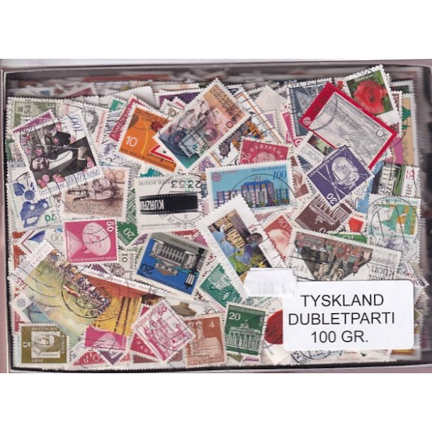 Tyskland 100 g. Afvaskede - Dubletparti