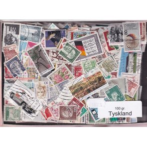 Tyskland 100 g. Afvaskede - Dubletparti