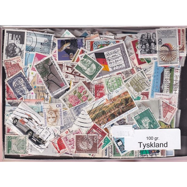 Tyskland 100 g. Afvaskede - Dubletparti