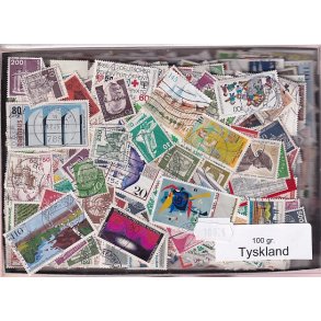 Tyskland 100 g. Afvaskede - Dubletparti