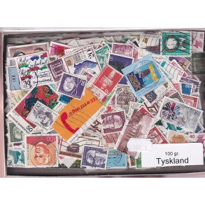 Tyskland 100 g. Afvaskede - Dubletparti