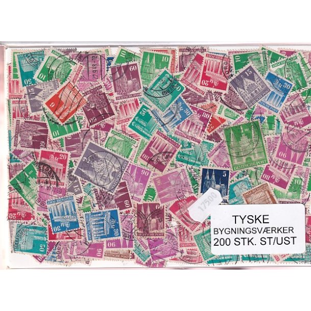 Tyske Bygningsvrker. 200 Stk. St/ust.