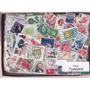 Tyskland 100 g. Afvaskede - Dubletparti