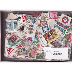 Tyskland 100 g. Afvaskede - Dubletparti