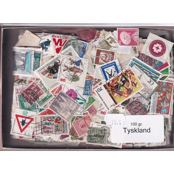 Tyskland 100 g. Afvaskede - Dubletparti