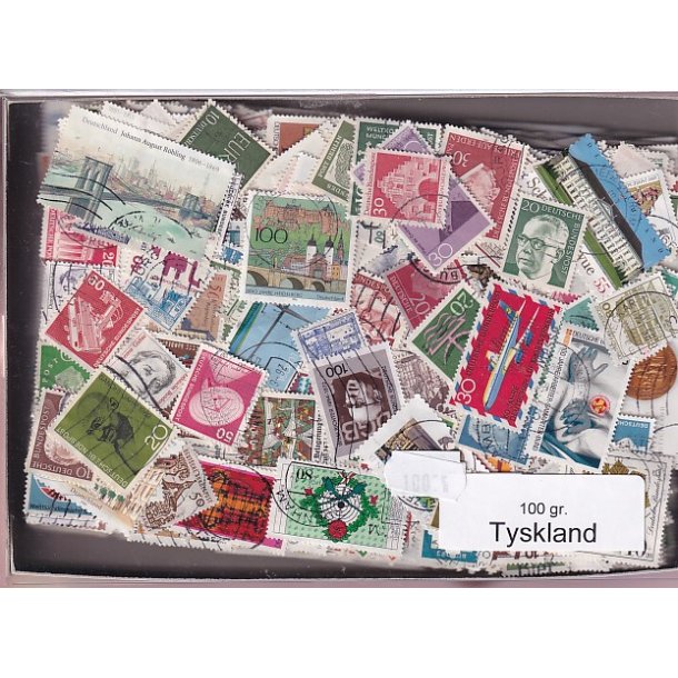 Tyskland 100 g. Afvaskede - Dubletparti