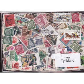 Tyskland 100 g. Afvaskede - Dubletparti