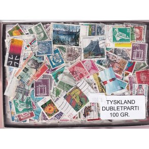Tyskland 100 g. Afvaskede - Dubletparti
