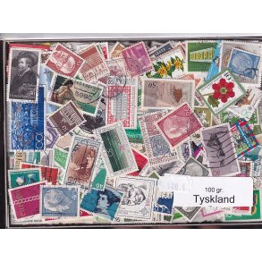 Tyskland 100 g. Afvaskede - Dubletparti