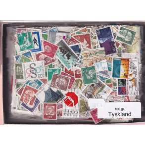 Tyskland 100 g. Afvaskede - Dubletparti