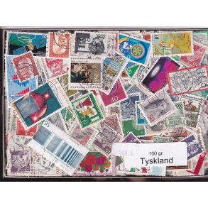 Tyskland 100 g. Afvaskede - Dubletparti