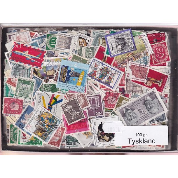 Tyskland 100 g. Afvaskede - Dubletparti