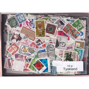 Tyskland 100 g. Afvaskede - Dubletparti