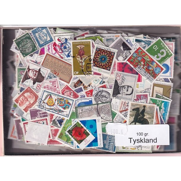 Tyskland 100 g. Afvaskede - Dubletparti