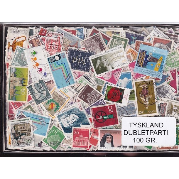 Tyskland 100 g. Afvaskede - Dubletparti