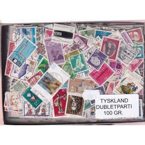 Tyskland 100 g. Afvaskede - Dubletparti