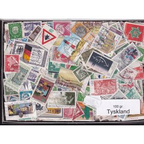 Tyskland 100 g. Afvaskede - Dubletparti