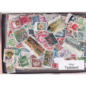 Tyskland 100 g. Afvaskede - Dubletparti