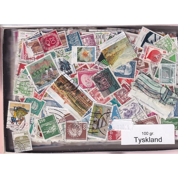 Tyskland 100 g. Afvaskede - Dubletparti