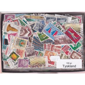 Tyskland 100 g. Afvaskede - Dubletparti